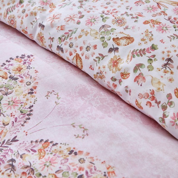 Ružové detské obliečky na dvojlôžko 200x200 cm Enchanted Butterfly – Catherine Lansfield-image-4