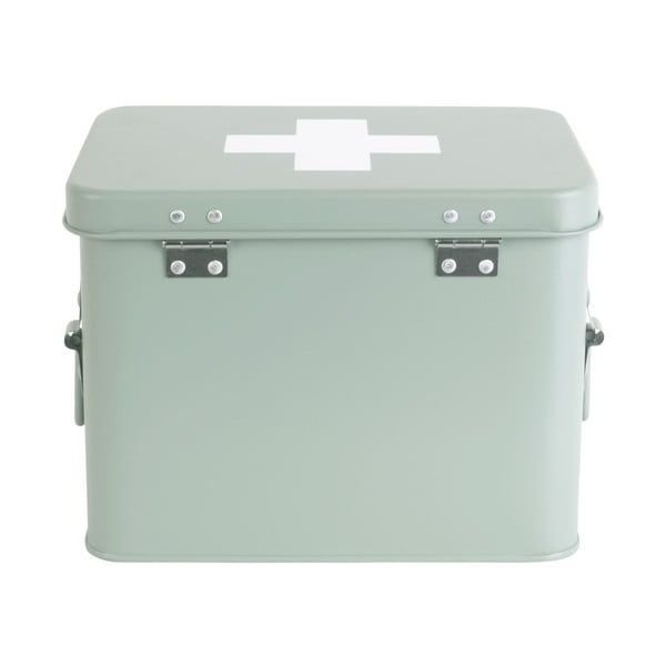 Mentolovozelená kovová lekárnička PT LIVING Medicine, šírka 21,5 cm-image-4