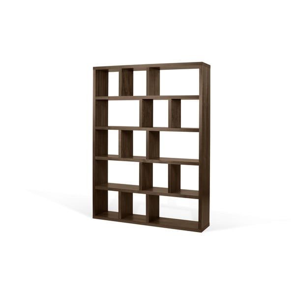 Hnedá knižnica v dekore orecha 150x198 cm Berlin – TemaHome-image-3