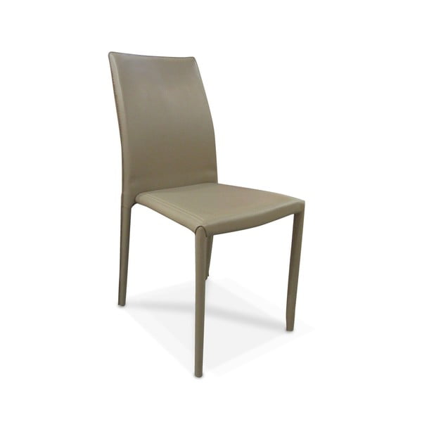 Pieskovo-hnedá jedálenská stolička s poťahom z eko kože Evergreen Houso Faux
