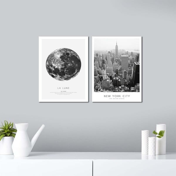 Obrazy v súprave 2 ks 30x40 cm New York City – Wallity-image-1