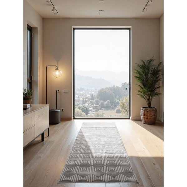 Sivý behúň 80x240 cm Perles Tourmaline – Elle Decoration-image-1