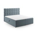 Svetlomodrá boxspring posteľ s úložným priestorom 180x200 cm Bali – Cosmopolitan Design