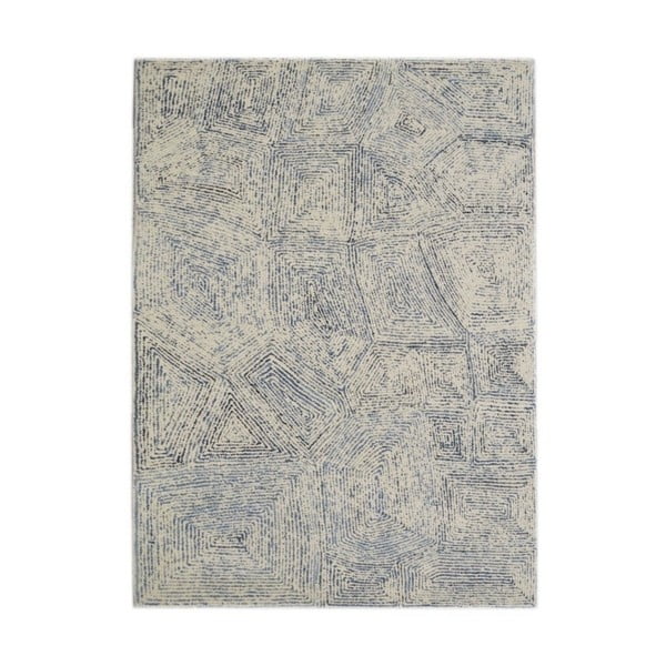 Modro-biely koberec The Rug Republic Maze, 230 x 160 cm
