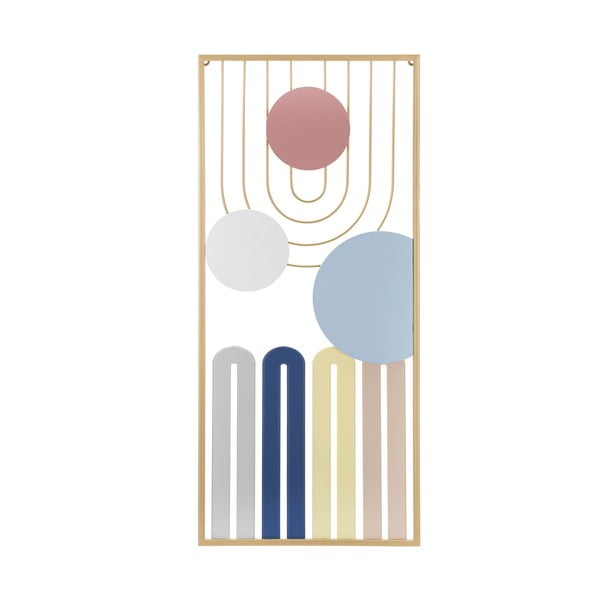 Kovová nástenná dekorácia 37x84 cm Colorful – Mauro Ferretti