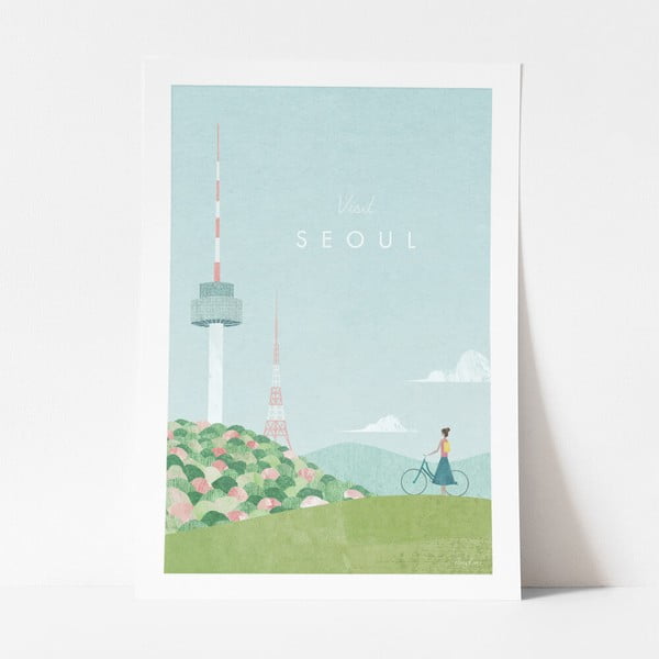 Plagát Travelposter Seoul, 50 x 70 cm