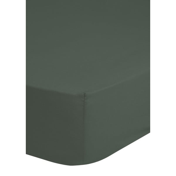 Olivovozelená elastická plachta z bavlneného saténu HIP, 160 x 200 cm-image-1