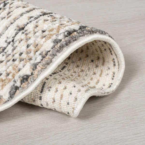 Béžový okrúhly koberec 140x140 cm Camino – Flair Rugs-image-2