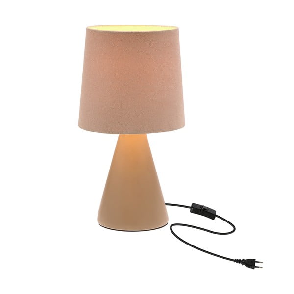 Béžová stolová lampa s textilným tienidlom (výška  24,5 cm) Satti – Candellux Lighting-image-4