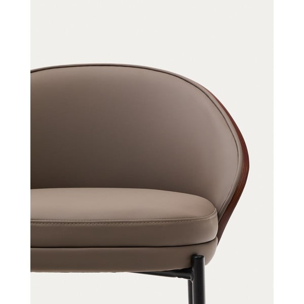 Hnedá barová stolička (výška sedadla 65 cm) Eamy – Kave Home-image-3