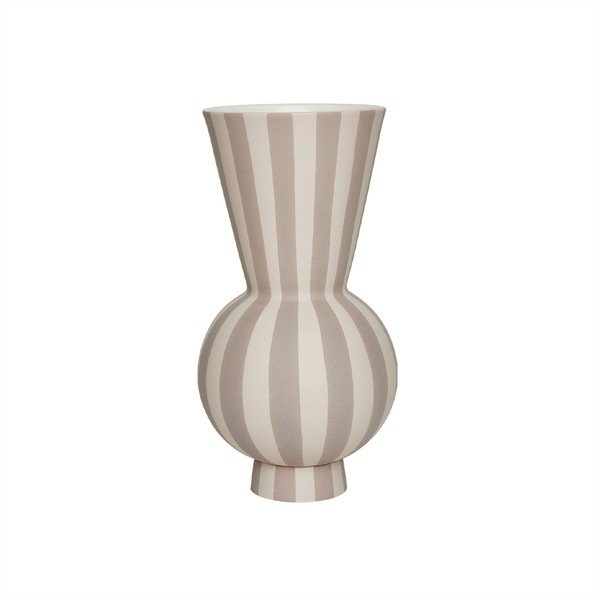 Béžová kameninová ručne vyrobená váza (výška  28 cm) Toppu – OYOY Living Design