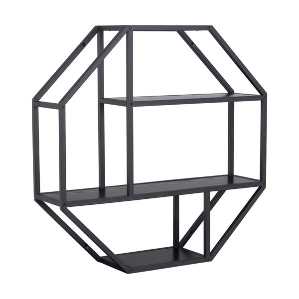 Čierna nástenná polica Actona Seaford-image-1