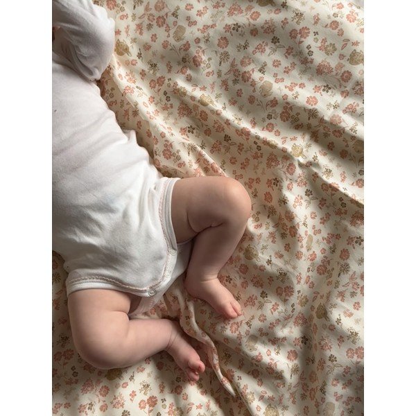 Béžová detská obliečka do postieľky z Bio bavlny 70x100 cm Augusta – Cam Cam Copenhagen-image-4