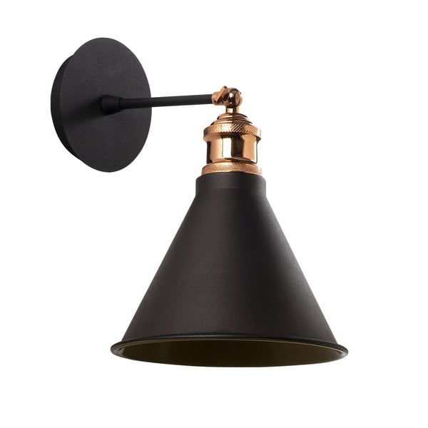 Čierne/v zlatej farbe nástenné svietidlo ø 20 cm Tramino – Opviq lights-image-2