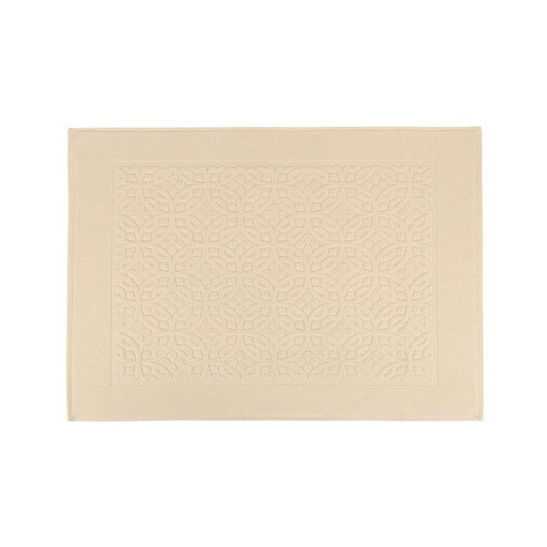 Krémová kúpeľňová predložka Bath, 60 × 100 cm