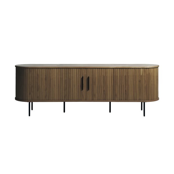 Hnedý TV stolík v dekore duba 180x56x45 cm Nola – Unique Furniture