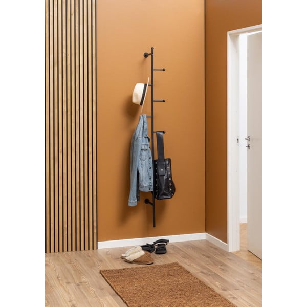 Čierny kovový vešiak Aspen - Actona-image-1