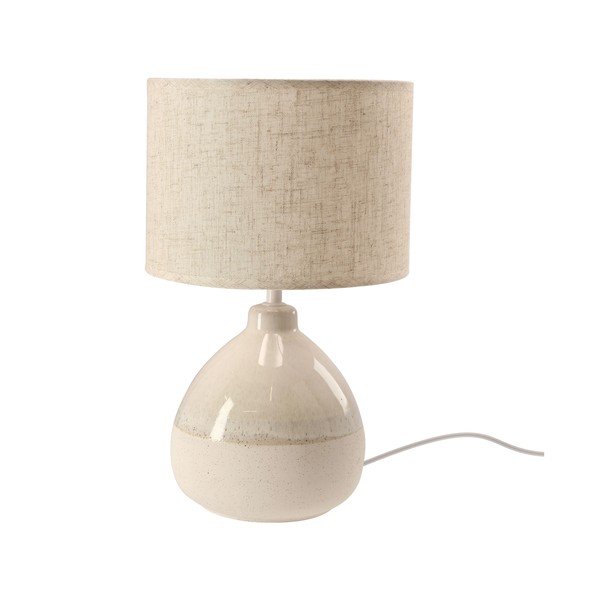 Béžová stolová lampa s textilným tienidlom (výška  41 cm) Ardo – Candellux Lighting