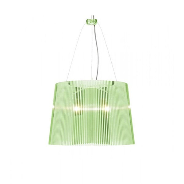Zelené transparentné stropné svietidlo Kartell Gé