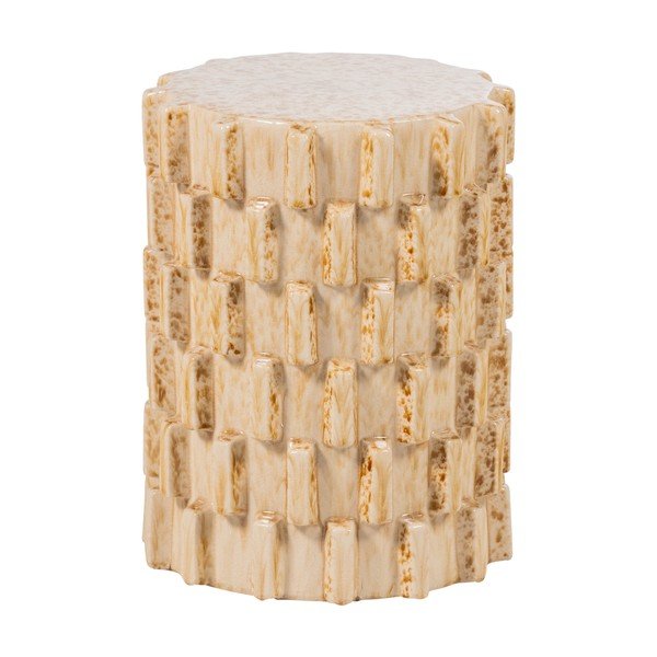 Keramický okrúhly odkladací stolík ø 35 cm Axu – WOOOD