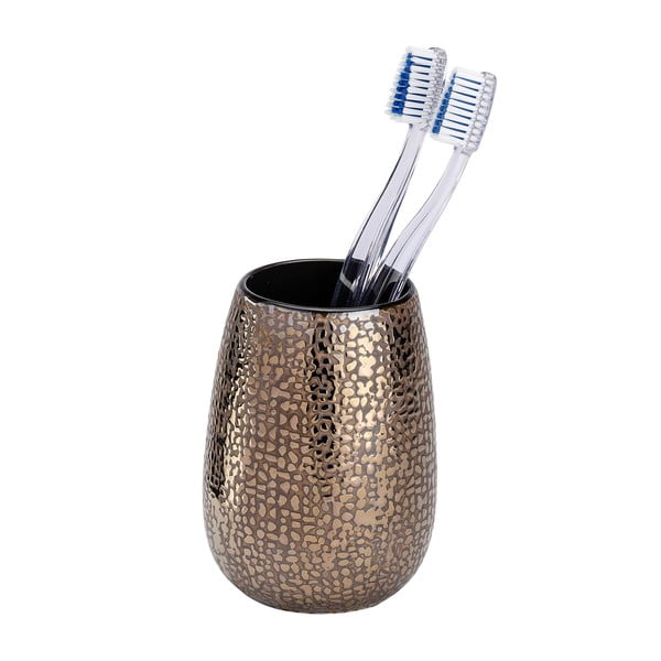 Trojdielna keramická kúpeľňová súprava v bronzovej farbe Wenko Marrakesh-image-3