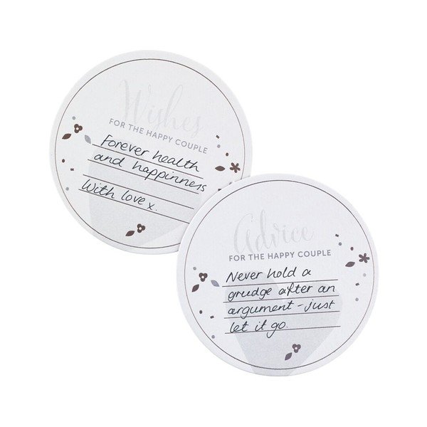 Podložky pod pohár pre svadobných hostí s miestom pre odkaz Busy B-image-2