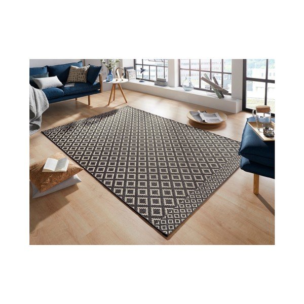 Čierno-béžový koberec Zala Living Minnia, 130 × 190 cm-image-1