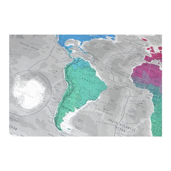 Magnetická mapa sveta The Future Mapping Company Colourful World, 130 × 72 cm-image-2