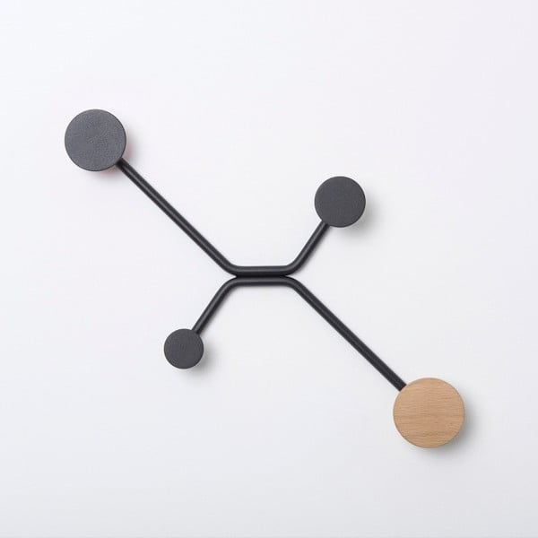 Čierny nástenný vešiak Gazzda Hook-image-4