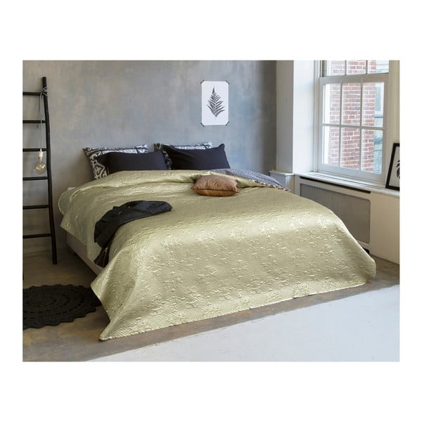 Pléd cez posteľ s odleskami na dvojlôžko Sleeptime Clara Satin, 260 × 250 cm