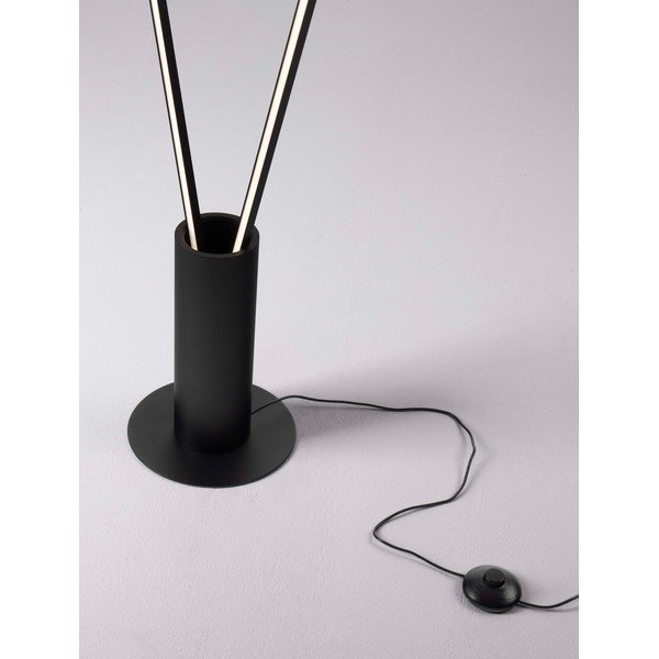 Matne čierna kovová LED stojacia lampa s ohýbateľnou konštrukciou (výška  181 cm) Kimolia – Nova Luce-image-2