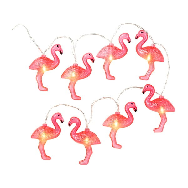 Svetelná reťaz Talking Tables Flamingo, dĺžka 1,25 m
