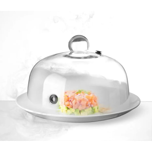 Sklenený poklop s prieduchom na udenie Hendi-image-1