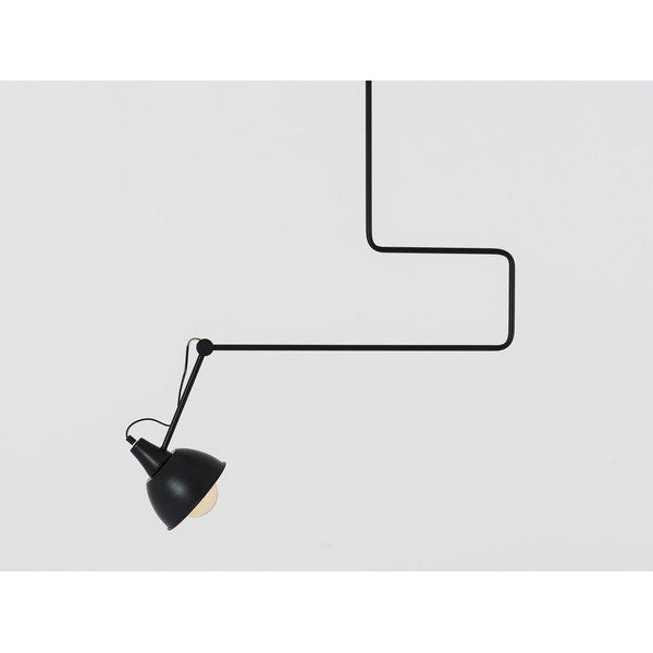 Čierne závesné svietidlo s kovovým tienidlom 80x80 cm Coben - CustomForm-image-1