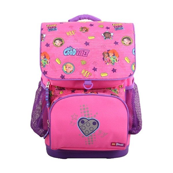 Ružová školská aktovka LEGO® Friends Good Vibes Optimo