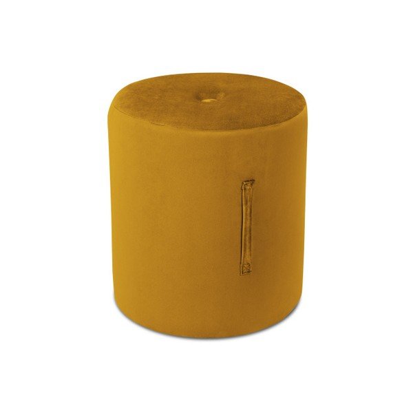 Oranžový puf Mazzini Sofas Fiore, ⌀ 40 cm