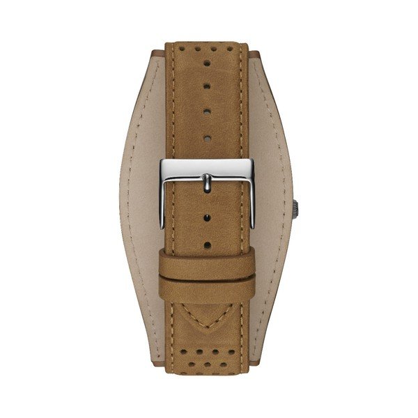 Pánske hodinky s remienkom z ušľachtilej kože v hnedej farbe Guess W1243G1-image-1