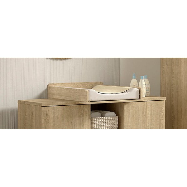 Prebaľovací pult v prírodnej farbe (hĺbka vhodnej komody 43 cm) Sam – Vipack-image-1