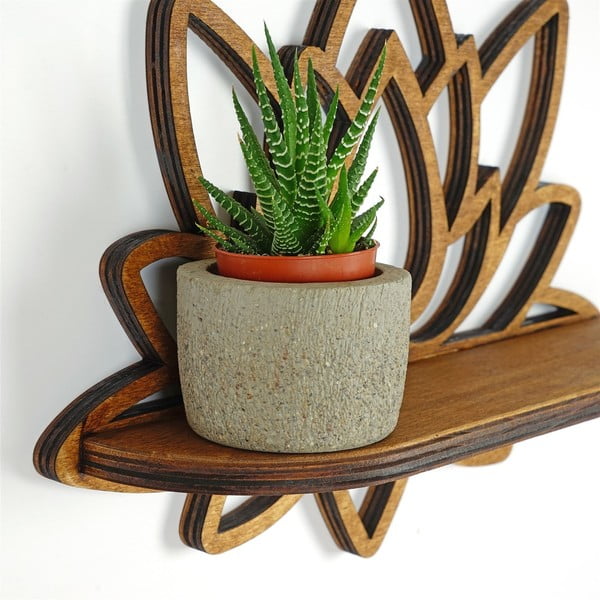 Polica v prírodnej farbe 33 cm Lotus – Kalune Design-image-4