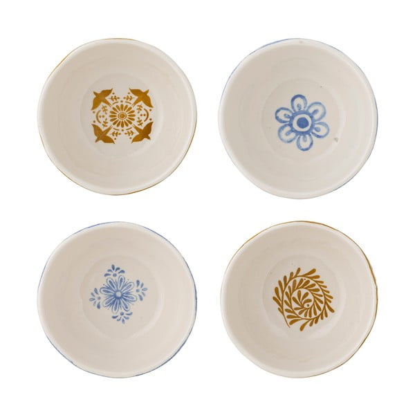 Modré/oranžové misky v súprave 4 ks z kameniny 200 ml Milton – Bloomingville-image-3