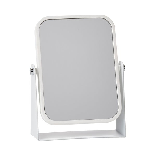 Kozmetické stolové zrkadlo s bielym rámom Zone