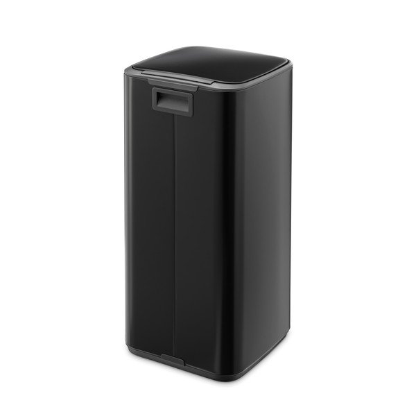 Matne čierny pedálový oceľový odpadkový kôš 30 l Bo – Brabantia-image-4