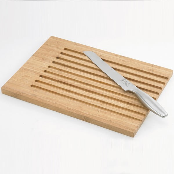 Nôž a doštička na pečivo Jean Dubost Bamboo