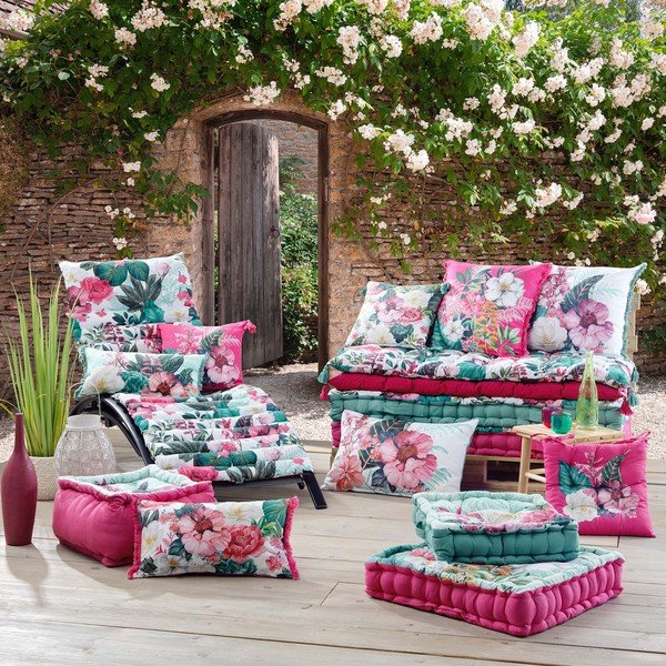 Záhradný sedák na ležadlo 60x180 cm Anabella – douceur d'intérieur-image-2