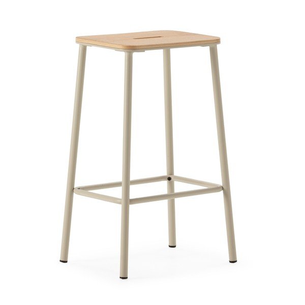 Krémovobiele barové stoličky v súprave 2 ks (výška sedadla 65 cm) Abba – Marckeric