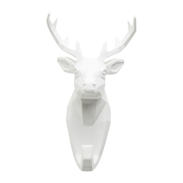 Biely nástenný vešiak z ocele Kare Design Deer