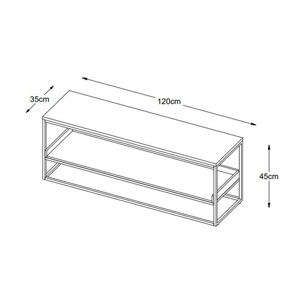 Polica na topánky v prírodnej farbe Rivoli – Unique Furniture-image-2