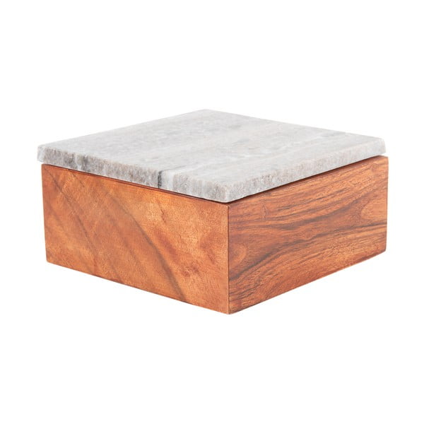 Hnedý dekoratívny drevený úložný box Acacia – PT LIVING