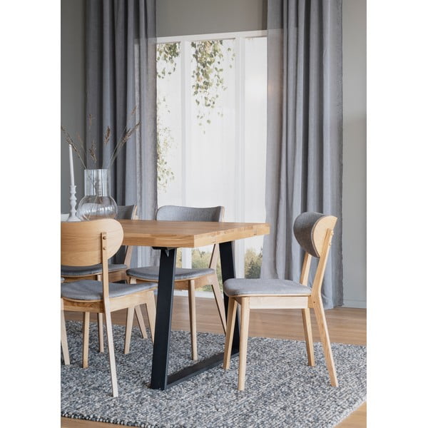 Sivé jedálenské stoličky v súprave 2 ks Kato - Rowico-image-4