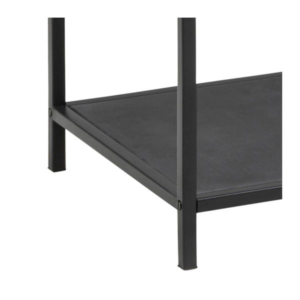 Čierny sklenený regál 35x120 cm Seaford – Actona-image-3